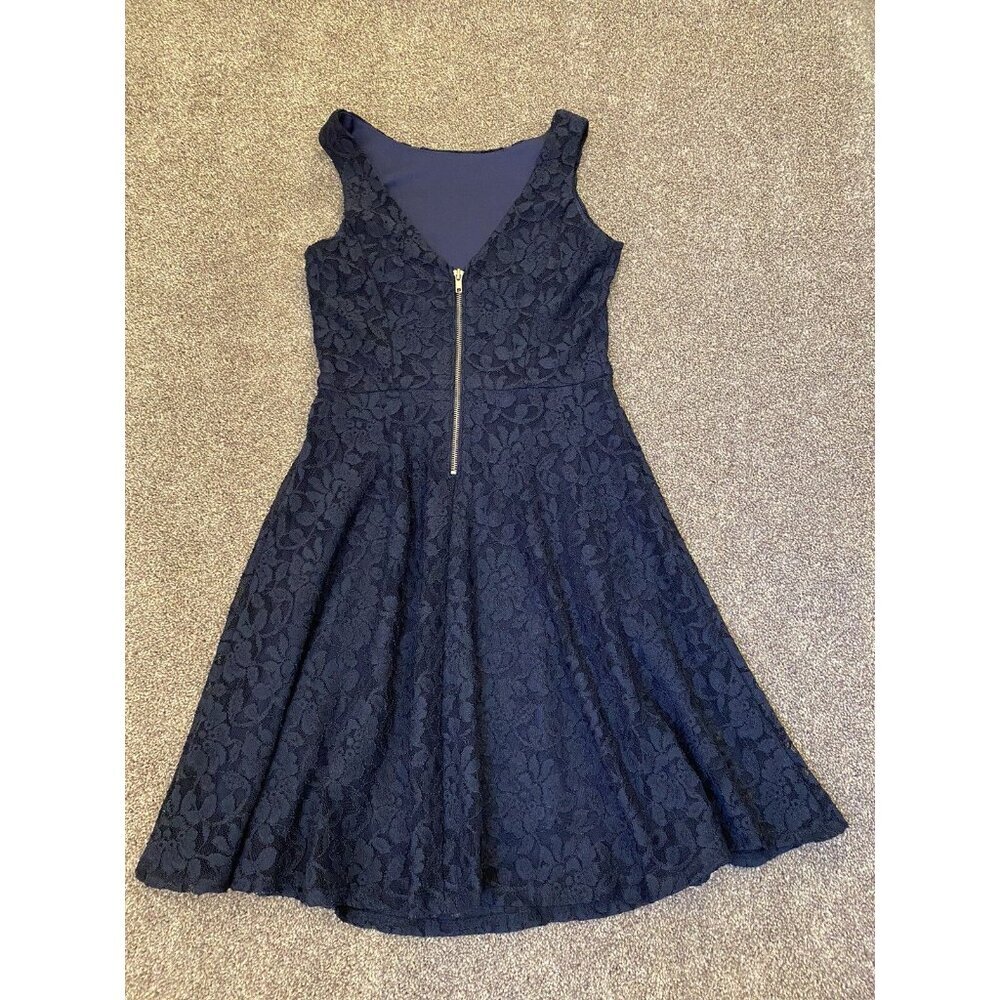 Speechless Womens Dress Size S Navy Floral Lined Sleeveless Back Zip Stretch NWT - Picture 5 of 12